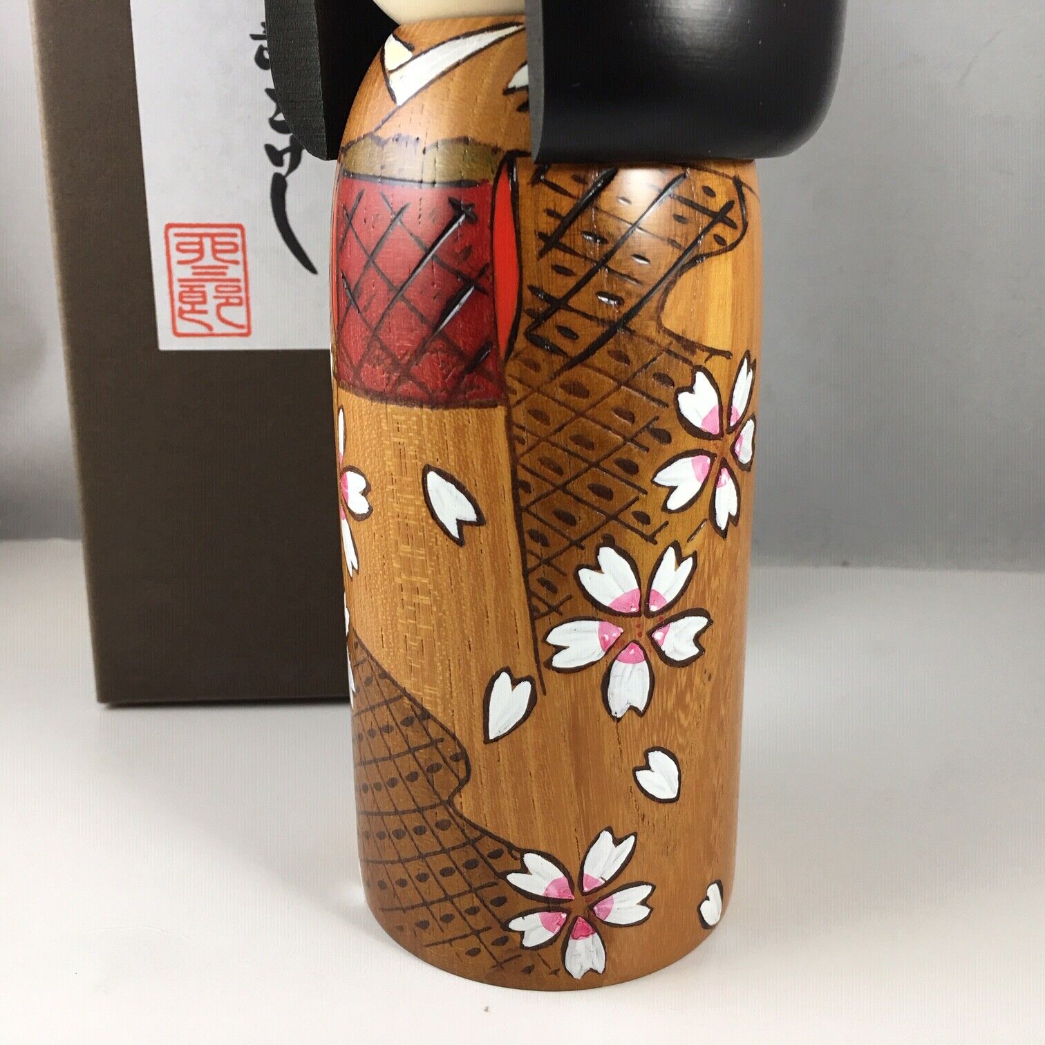 Usaburo Japanese Kokeshi Doll, Akiko's Purple Kimono