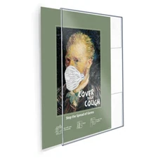 [POSTER HOLDER 18" X 24" BREAK-RESISTANT WALL POSTER HOLDER