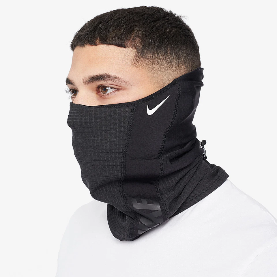NIKE SNOOD NECK WARMER THERMAL GAITOR SCARF WINTER FACE TUBE FOOTBALL BLACK - image 4 of 4