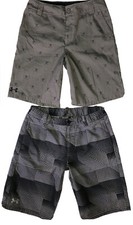 Under Armour Shorts 2 Pair Lot Boys YLG Loose Fit