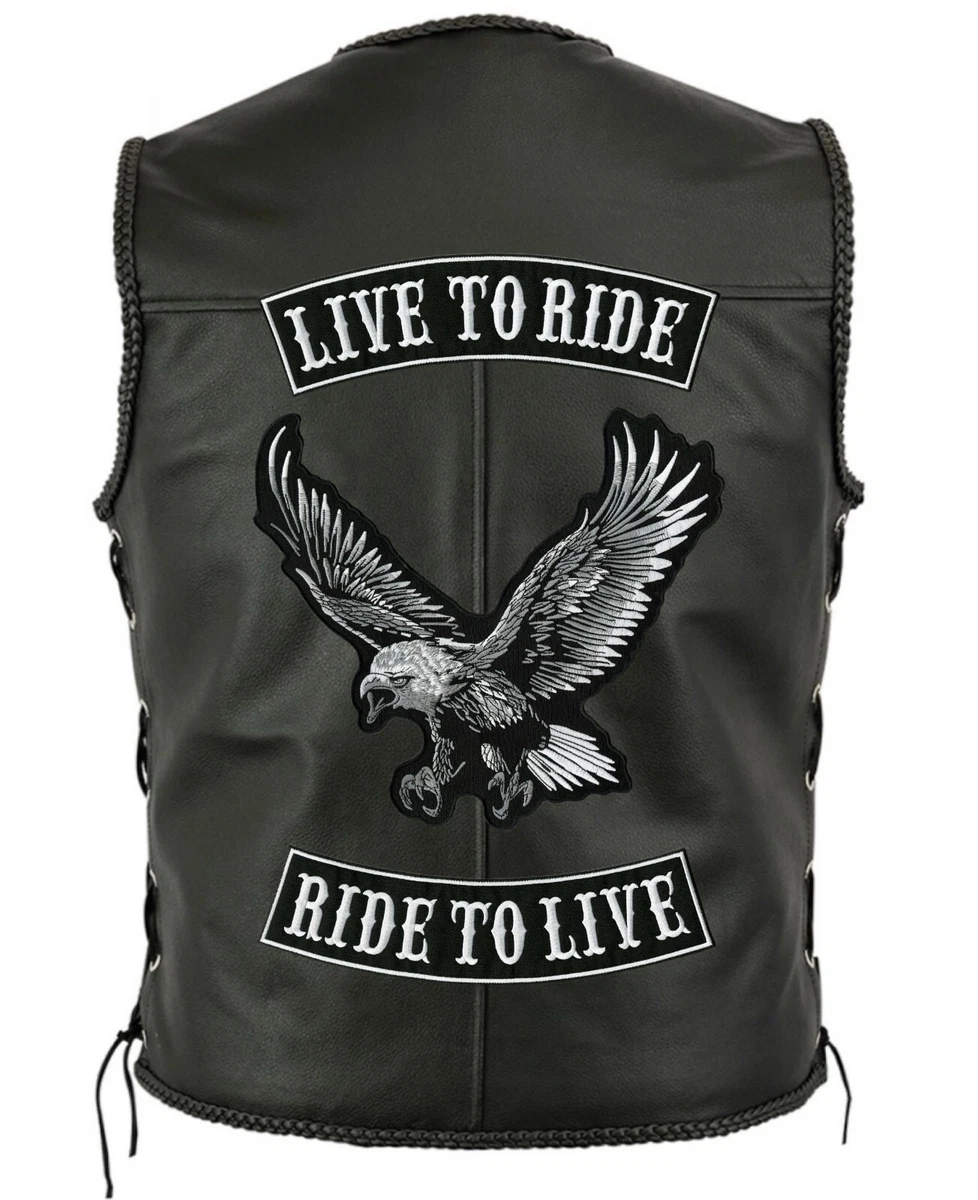cloth patch real leather single riders 【公式通販】