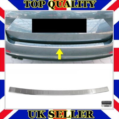 Chrome Rear Bumper Protector BRUSHED For Skoda OCTAVIA II ESTATE 2004 to 2013
