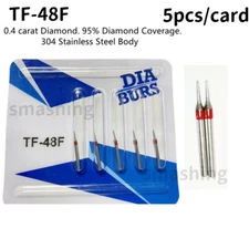 2Card Dental Interproximal Enamel Reduction IPR Bur Diamond Burs 95% Sand TF-48F