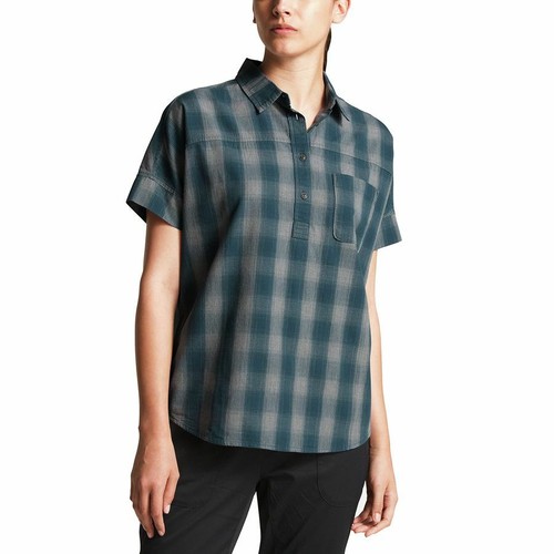 Tanami Shirt Blue gray button 