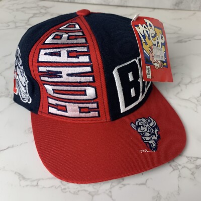 Deadstock VTG Howard University Bison Hat Mad Cap Snapback Spellout Block Script