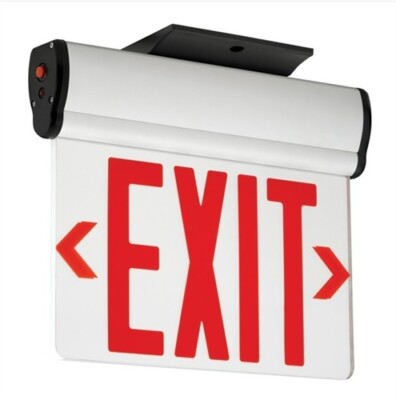New Hubbell Compass Trade Select Edge Lit LED Exit Sign CELS1GNE