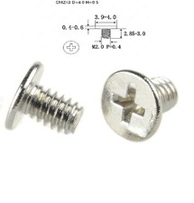 20/50/100/1000 PCS M2 x 3mm Laptop Phillips Flat Head Screw Nickel Plated
