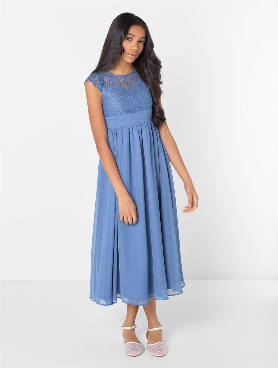 aegean blue dress Aegean Blue Long Sleeve Gown main image 1
