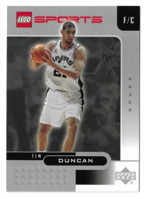 2003 Upper Deck Lego Basketball Tim Duncan Card #1 San Antonio