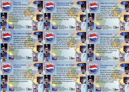 JUEGO COMPLETO DE TARJETAS BASE PEPSI ALREDEDOR DEL MUNDO 2000 DART DE 72 AV - Imagen 2 de 6