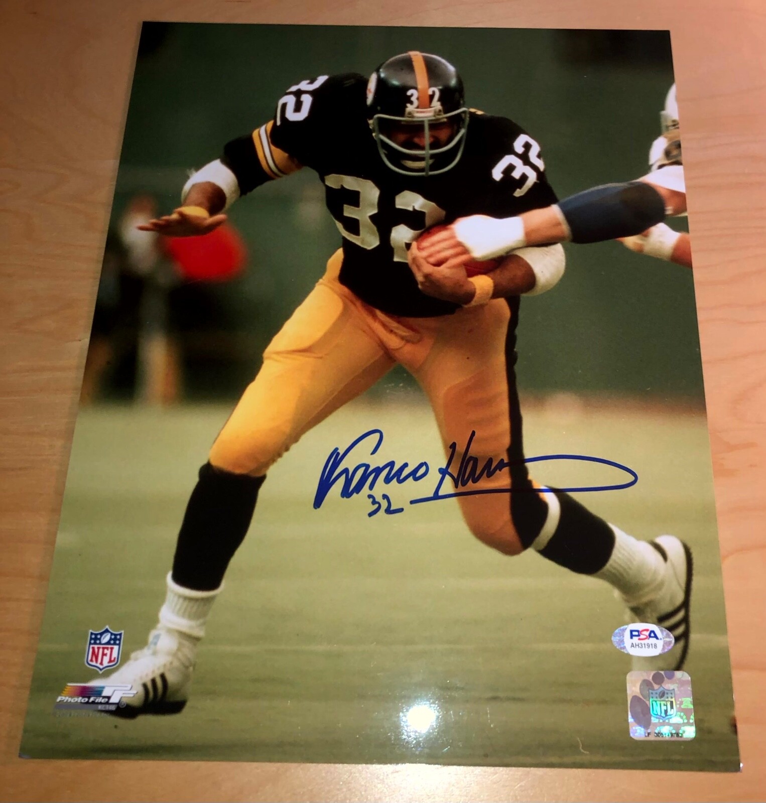 Franco Harris Autographed Signed Pittsburgh Steelers 11x14 Photo PSA B 
