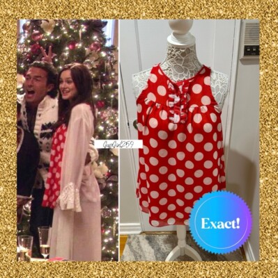 Victoria's Secret Pout top L ASO Gossip Girl Blair Waldorf Christmas