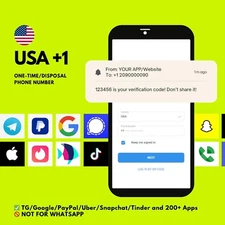 USA One-Time Phone Numbers for SMS verification codes, OTP, 2FA, No SIM Required