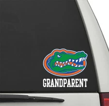 Florida Gators GRANDPARENT w/ Gator Head #2 Vinyl Decal UF Car Truck Sticker