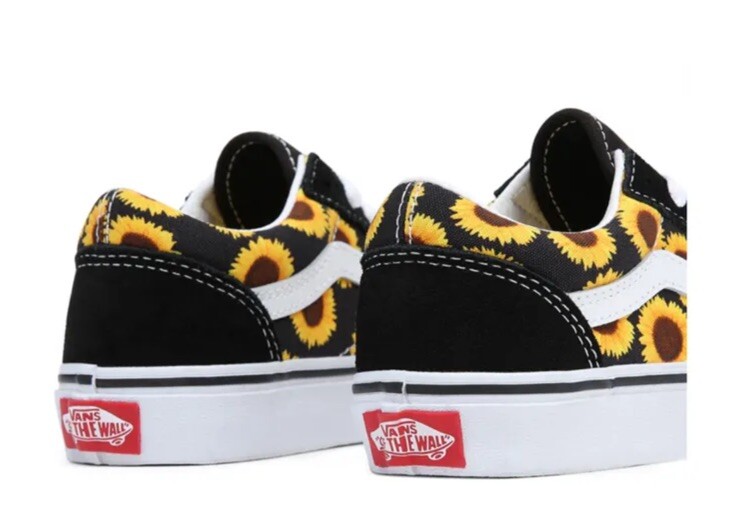 VANS Old Skool Sunflower Black/ Yellow Girls' Grade School Kids