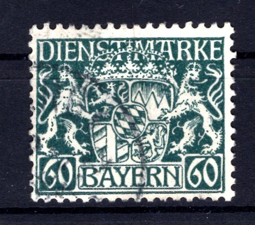 Bavaria Service 23w Card Type Stamped Certified (L8683