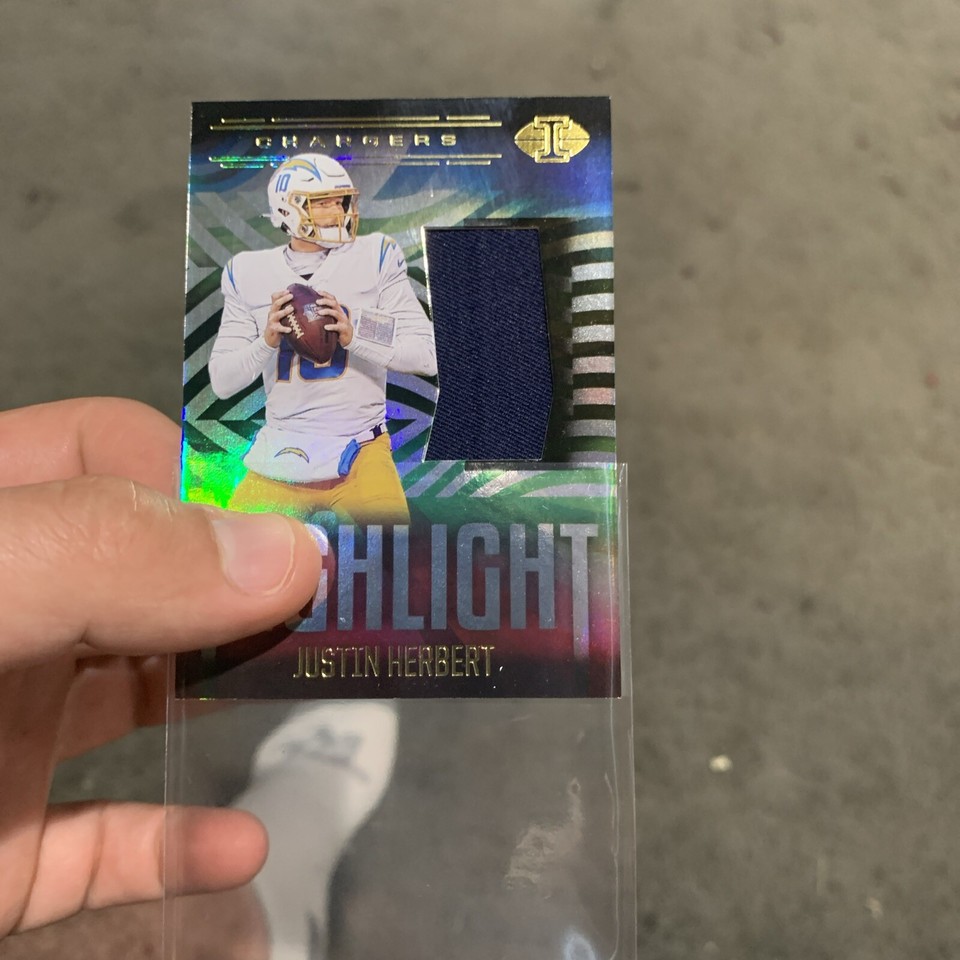 JUSTIN HERBERT 2021 ILLUSIONS FOOTBALL HIGHLIGHT PATCH Q0024 eBay