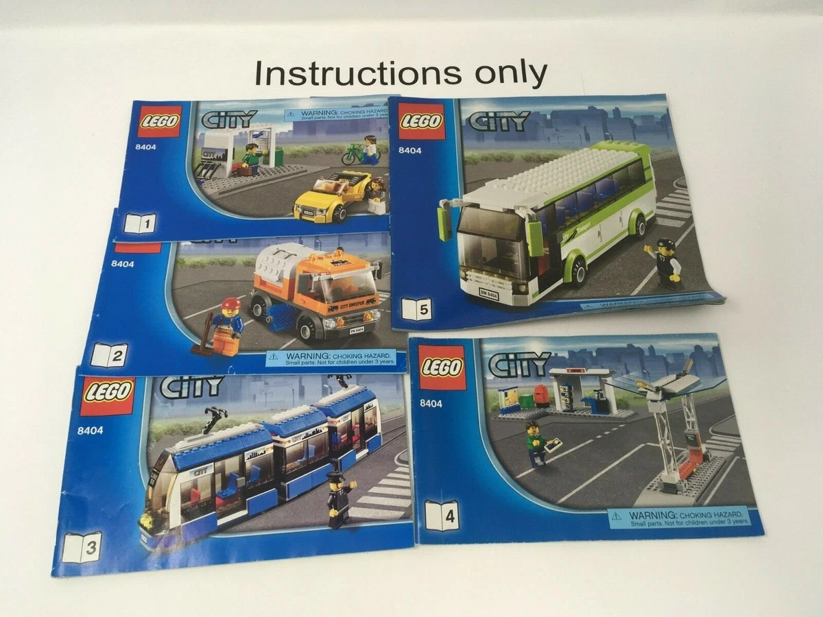 træner på vegne af skovl ONLY instructions Books 1-5 Lego 8404 Public Transport Station City; no  bricks | eBay