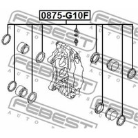 Febest Bremssattel Reparatursatz Vorne FüR Subaru Impreza Stufenheck GD GG