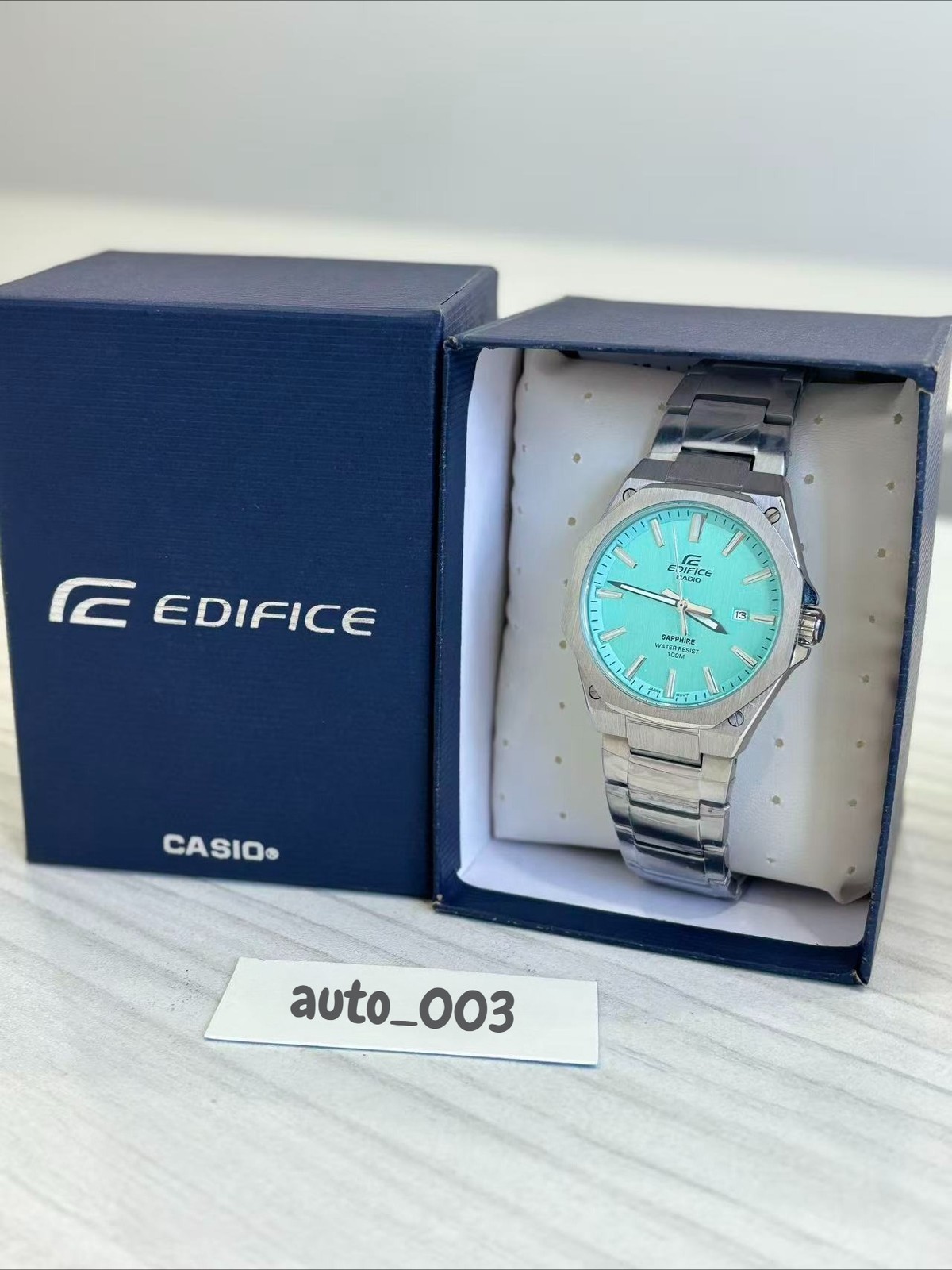 CASIO Edifce Sapphire crystal steel band Men's watch EFR-S108D-2BV