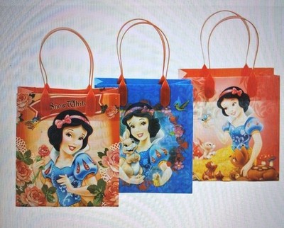 12PCS- 6'' Disney Princess Snow White Party Favor Goodie Birthday Loot Bag Small