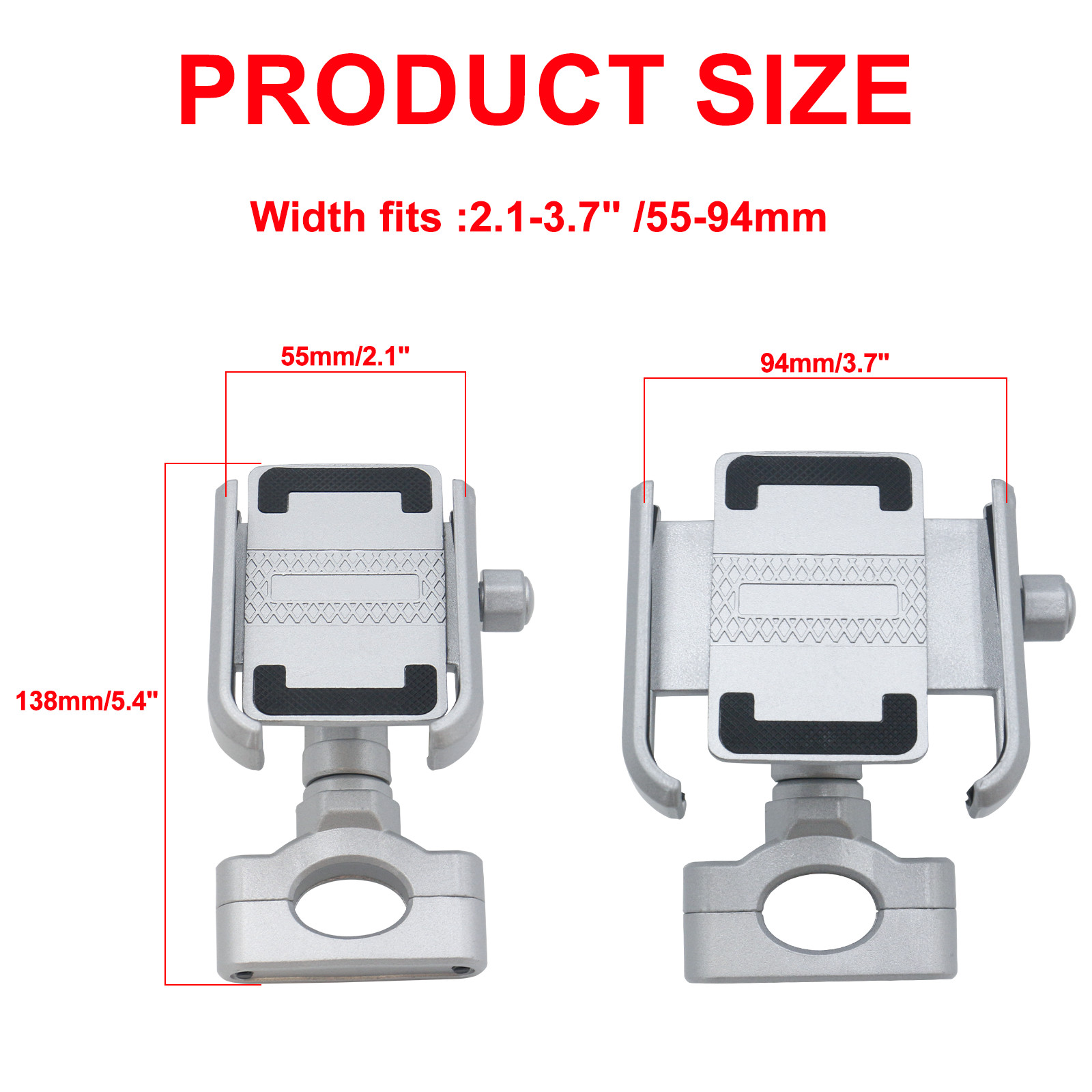Atv Utv Cell Phone Holder Mount Handlebar Gps