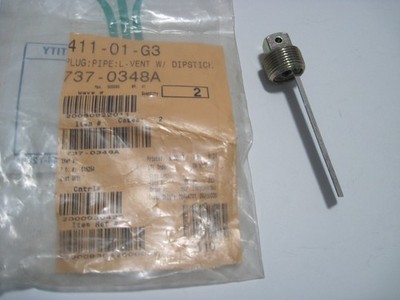 MTD 737-0348A Plug Pipe L-Vent W/Dipstick OEM Cub Cadet Log Splitter NOS
