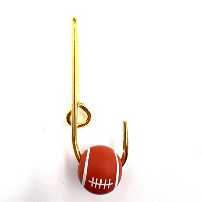 1*High Carbon Steel Fish Hook Hat Clip Anti-Rust Fishing Hook Hat red football