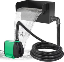 All-In-One Pond Waterfall Spillway Kit – 8” 304 Stainless Steel Waterfall Box wi