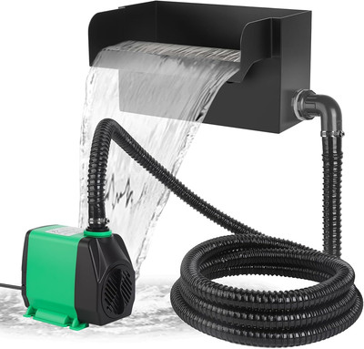 All-In-One Pond Waterfall Spillway Kit   8  304 Stainless Steel Waterfall Box wi