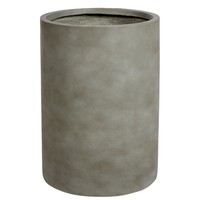 Blumentopf Groß Mgo Grau Betonoptik Rund 36X36Cm Mit Loch In- & Outdoor Euco