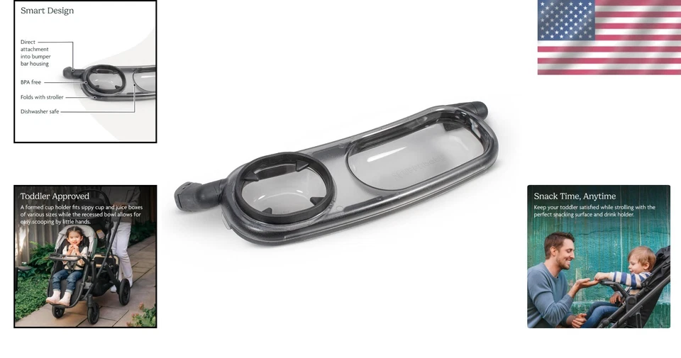 Conveniente superficie para aperitivos para cochecitos Foto 2 de 4