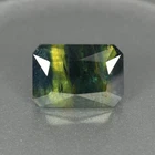 4.32ct AAA Octagan Cut 10.4 x 7.1 MM 100% Natural Blue Green Australian Sapphire
