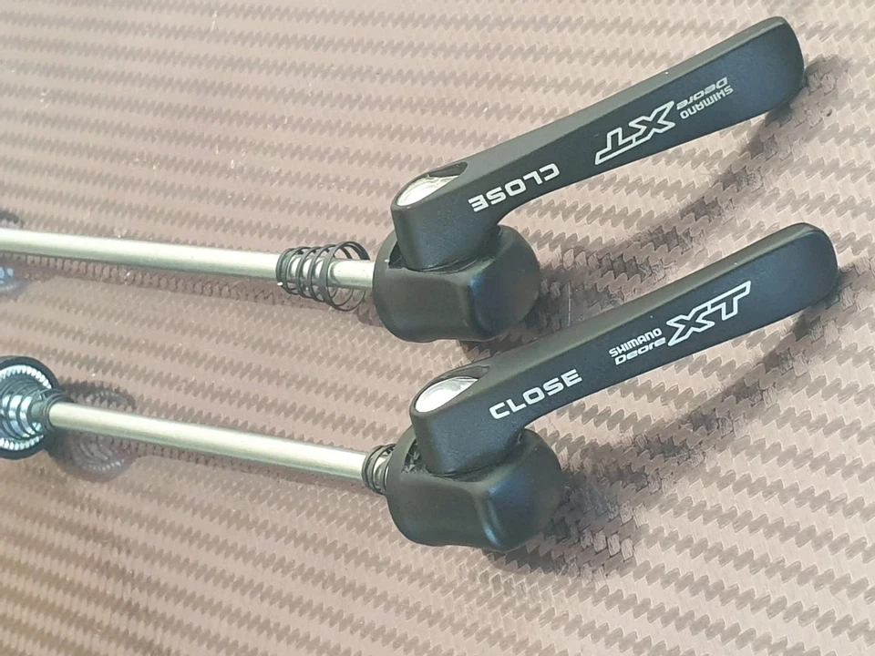(Pair of) Shimano Deore XT Quick Release Alloy Wheel Skewers QR Bike MTB Hub NEW - Image 2 of 4