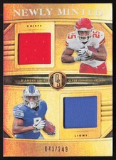 2020 Gold Standard Newly Minted 43/249 D'Andre Swift Clyde Edwards-Helaire JM9
