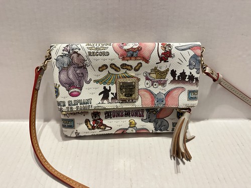 Disney Parks 2019 Dumbo Foldover Crossbody Bag by Dooney & Bourke Retired