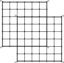 2 Pack Heavy Duty Elastic Trellis Netting for 4x4Ft Grow Tent Gardening Plants