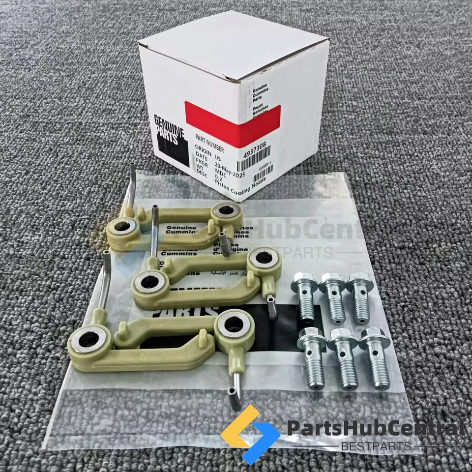 6X Boquilla de enfriamiento de pistón apta para Dodge Ram 2500 3500 6,7 L Cummins 4937308 EE. UU. Foto 3 de 4