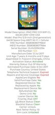 Apple iPad Pro 12.9" 64GB WIFI  CELLULAR A1671 3 YEAR WARRANTY
