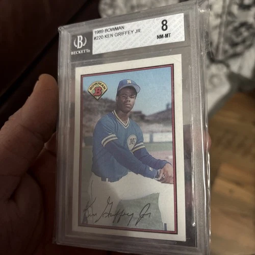 1989 Bowman Tiffany Ken Griffey Jr. #220 NM-MT PSA 8