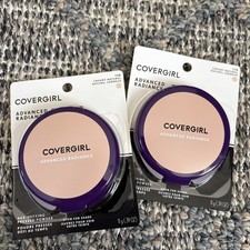 2 COVERGIRL Advanced Radiance Age-Defying Pressed Powder Creamy Natural both new