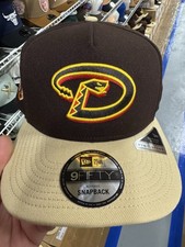 New Era Arizona Diamondbacks Snapback Kappe 59Fifty Af Brown Gold Rot Rassel