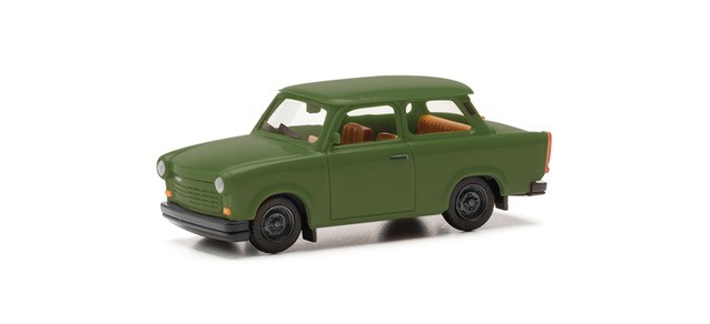 Herpa 027342-005 - 1:87 Trabant 1.1 Sedan, Olive Green (NVA) - New