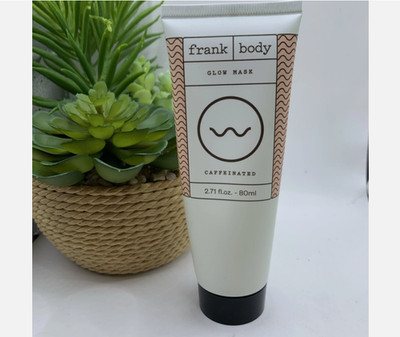 FRANK BODY GLOW MASK Caffinated - New and SEALED ( 6 PACK ) MOISTURIZER LOTION