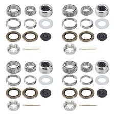 Racewill 4 Sets Boat Trailer Axle Bearing Kits for 5200-6000 lb Tandem Axles