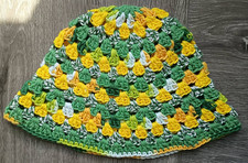 Crochet Handmade Bucket/Sun Hat 100 Cotton