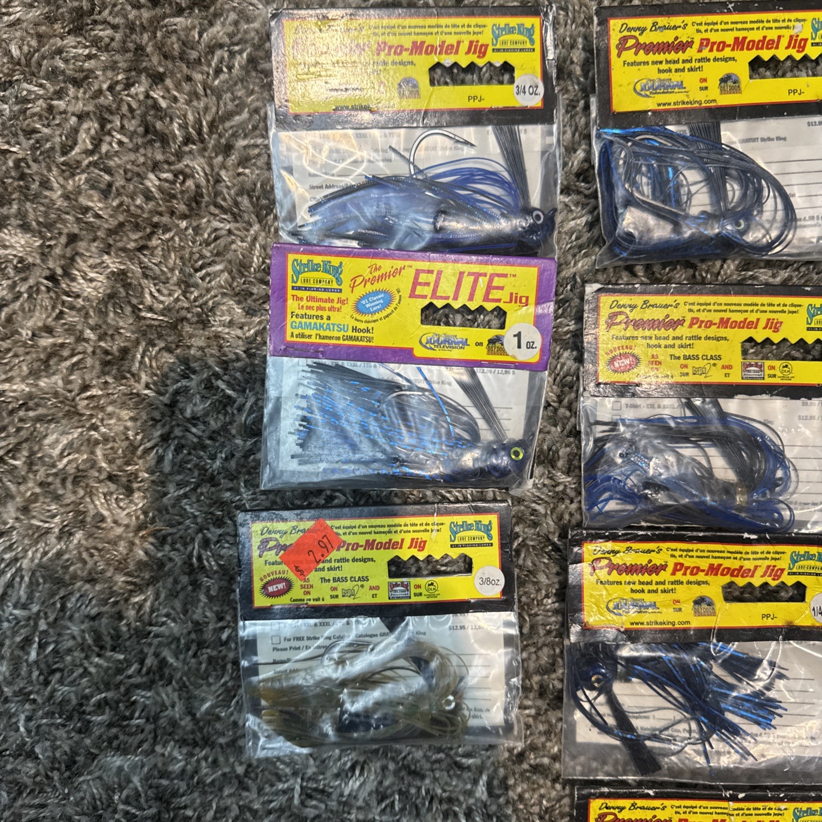 7 strike king Denny Brauer premier pro-model and Elite jigs  - Image 2