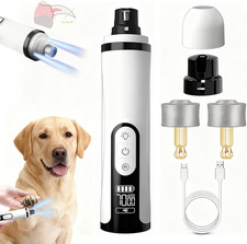 Silent Groom Pro Nail Grinder 2026 Upgraded with 2 LED Light  3-Speed 2000Mah B