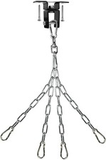 Punching Bag Hanger, Stainless Steel Swivel Chain W/H 4 Snap Hooks for Heavy Bag
