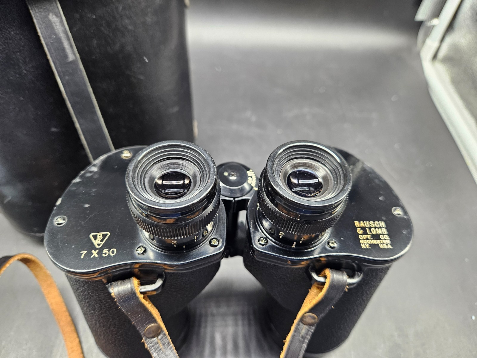 Korean Vietnam Bausch and Lomb 7x50 1953 Mark 28 Binoculars (Perfect Optics)